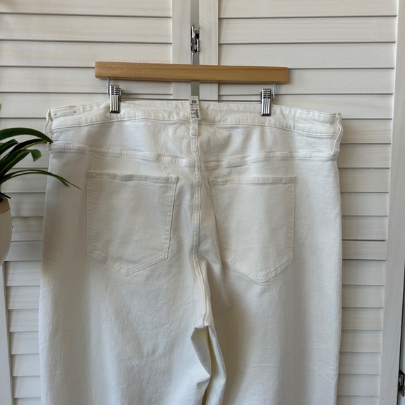 New Madewell The Perfect Vintage Wide Leg Crop Jeans Cream Pant‎ Plus Size 20W - Picture 5 of 11